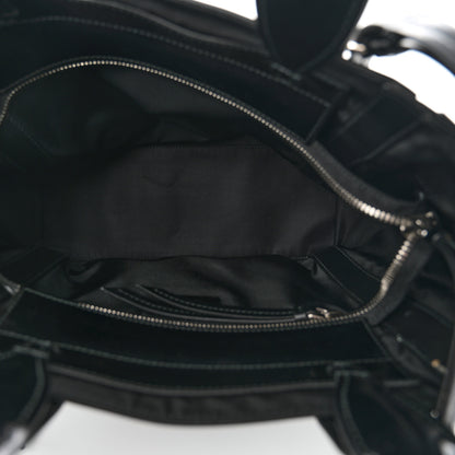 Prada Tessuto Nylon Spazzolato Small Ouverture Top Handle Bag Black 5 of 11