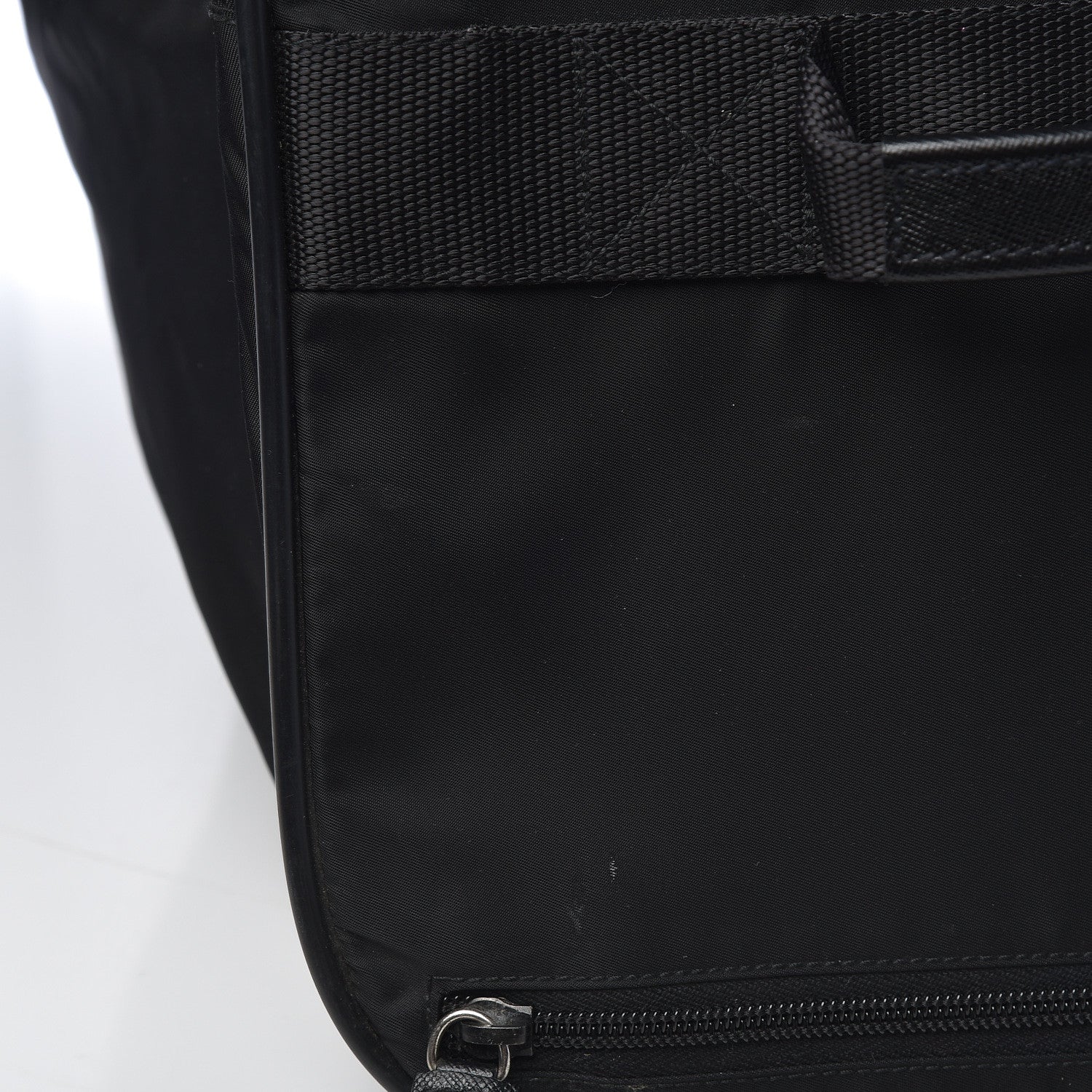 Prada Tessuto Nylon Saffiano Rolling Duffle Black 15 of 18