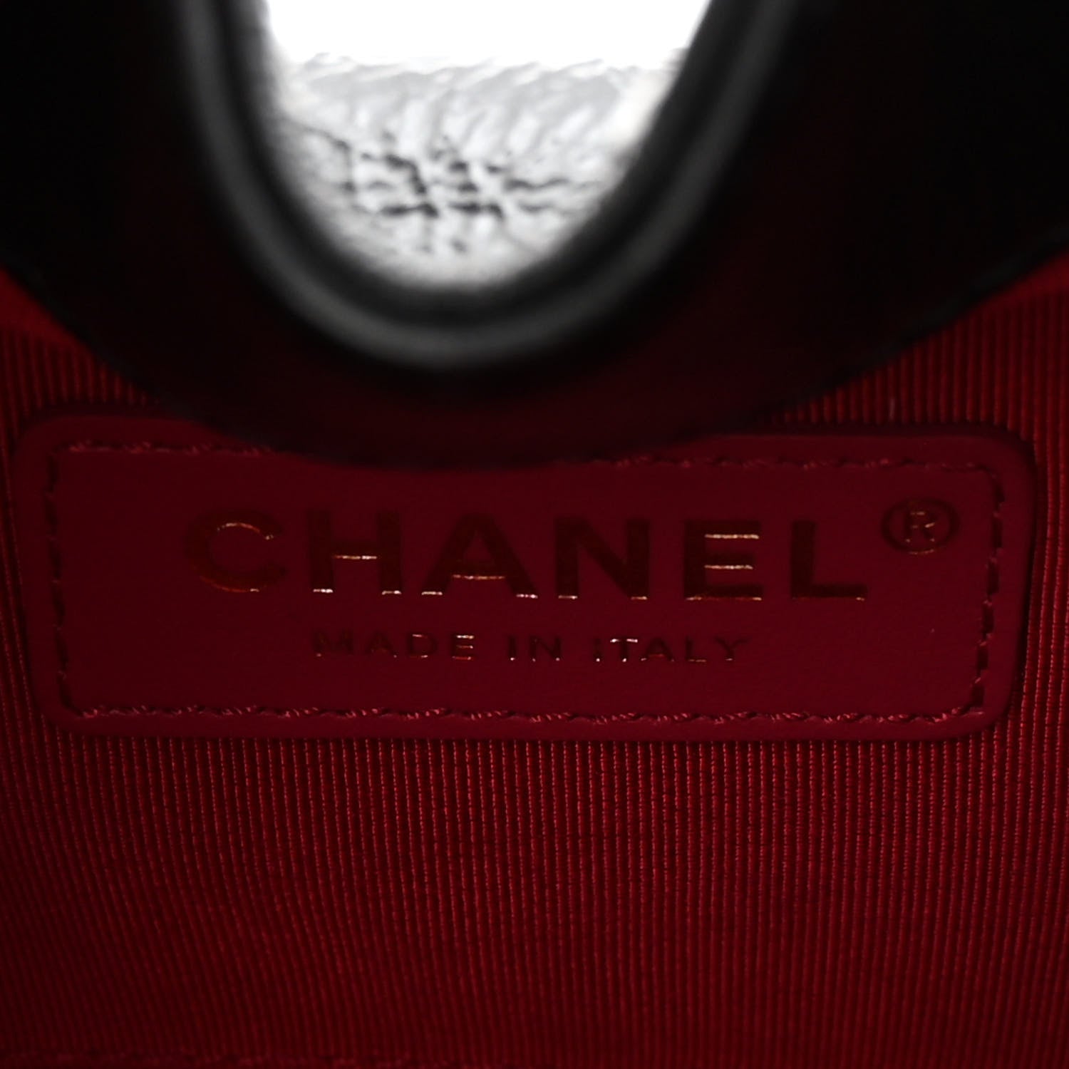 Chanel Shiny Aged Calfskin CC Chain Mini Drawstring Bag Black 6 of 10
