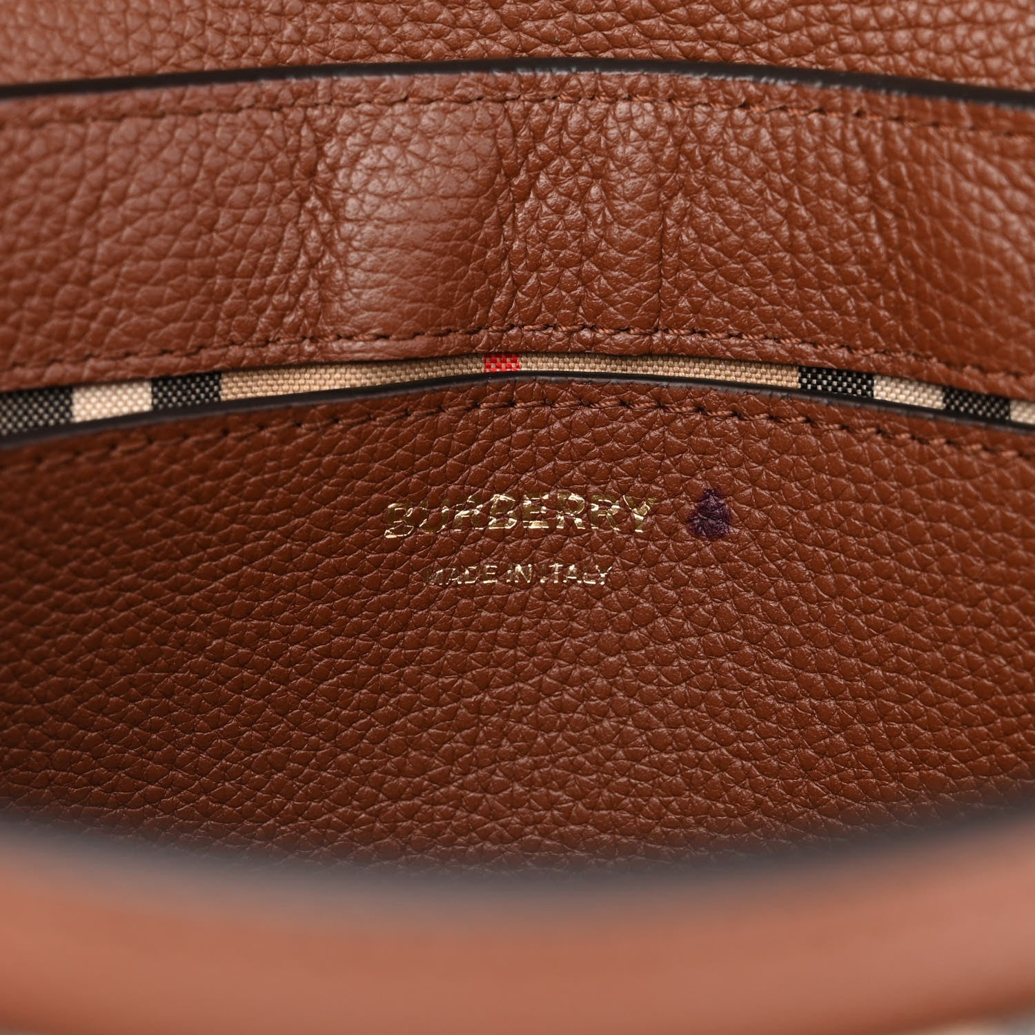 Burberry Calfskin Vintage Check Note Crossbody Bag Tan 6 of 13