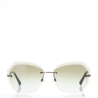 Chanel Metal Spring Round Sunglasses 4220 Gunmetal Green 2 of 8