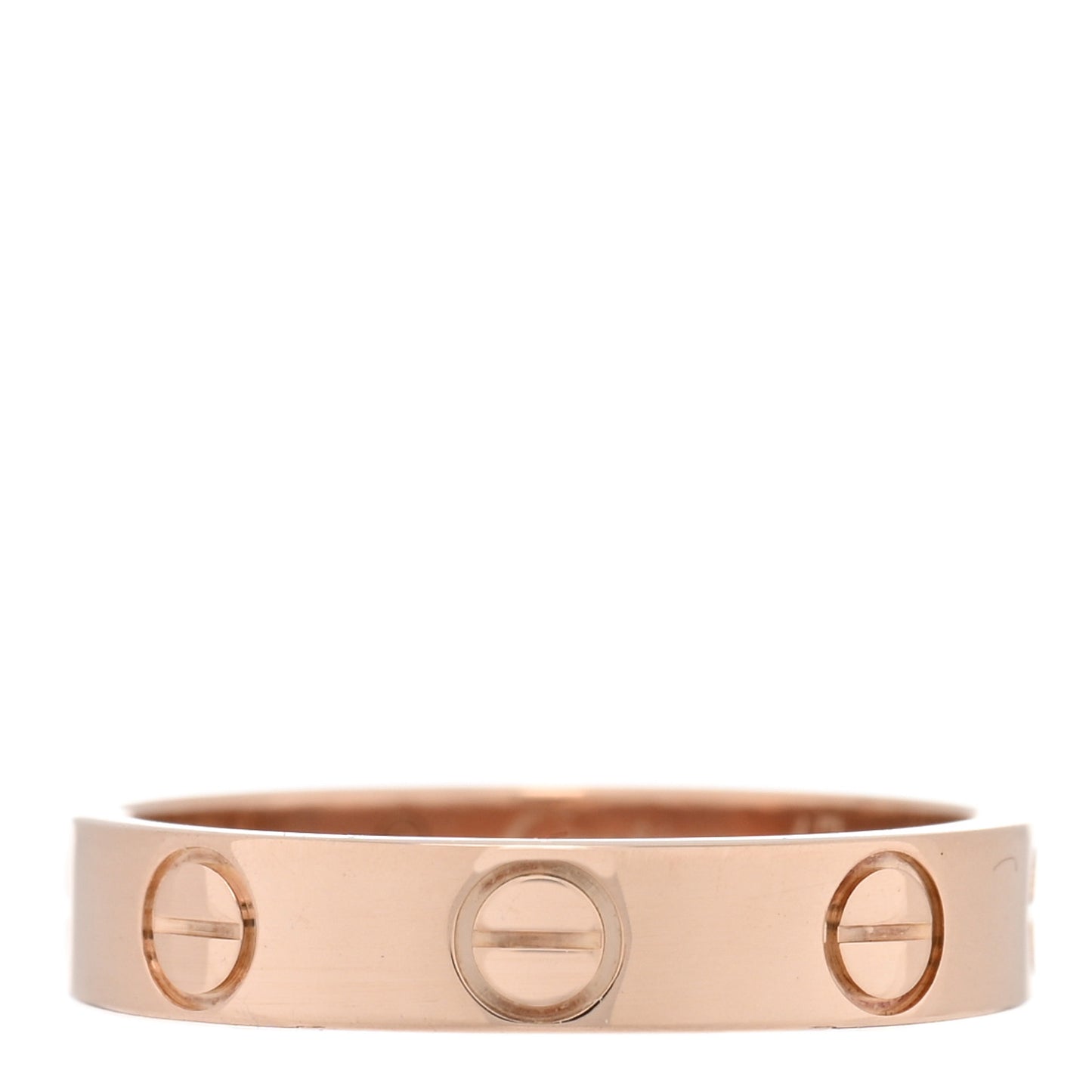 18K Pink Gold 3.5mm LOVE Wedding Band Ring 47 4