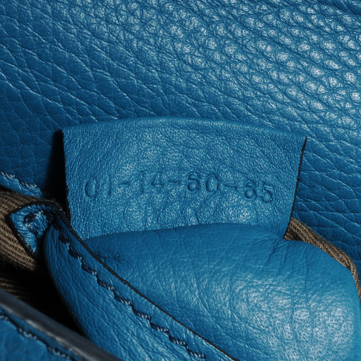Calfskin Mini Marcie Round Crossbody Bag Laguna Blue