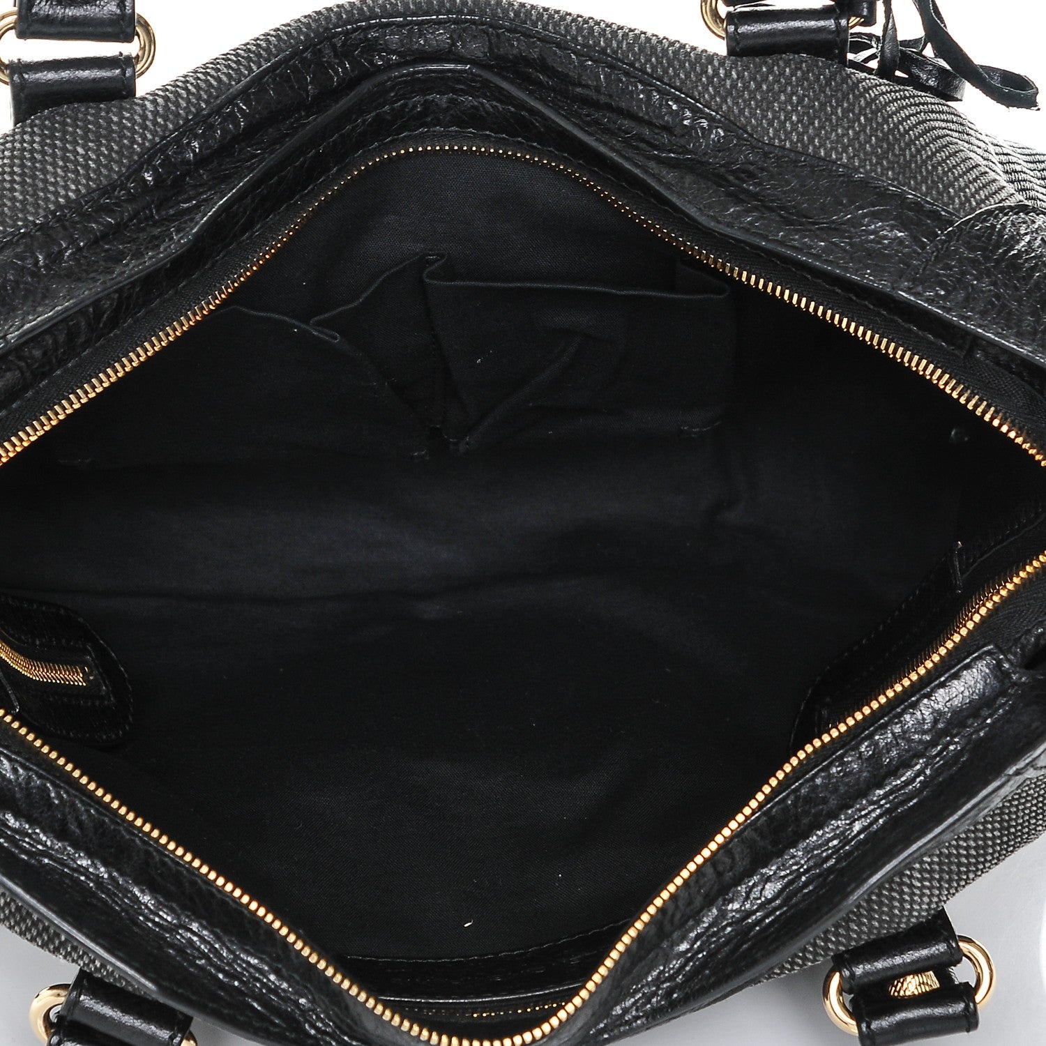 Balenciaga Agneau Canvas Giant 12 Gold Hardware City Black 5 of 6