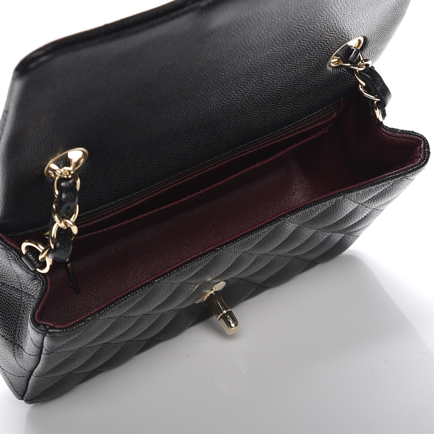 Chanel Caviar Quilted Mini Rectangular Flap Black 5 of 8