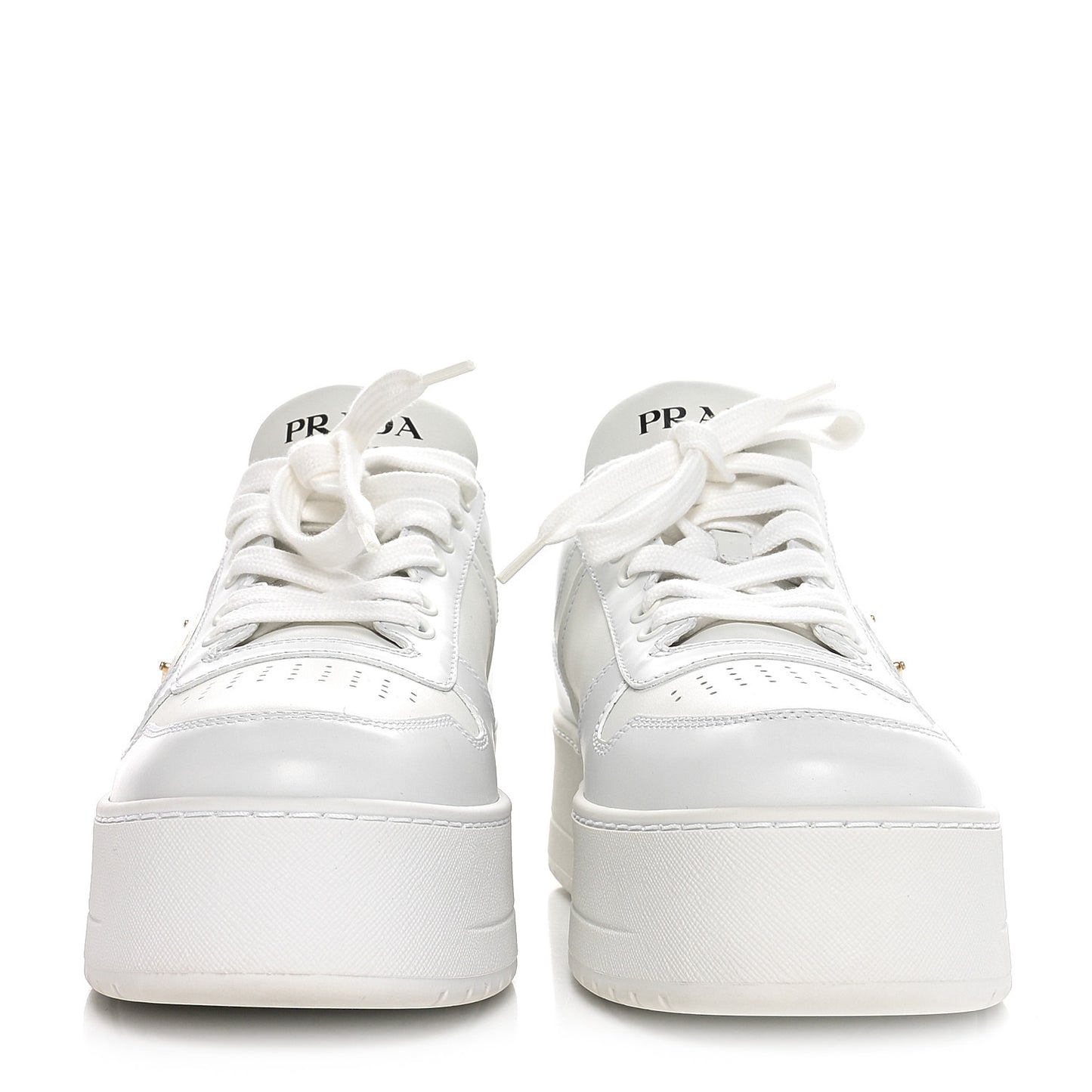 Vitello Rois Triangle Womens Downtown Platform Low Top Sneakers 40 White