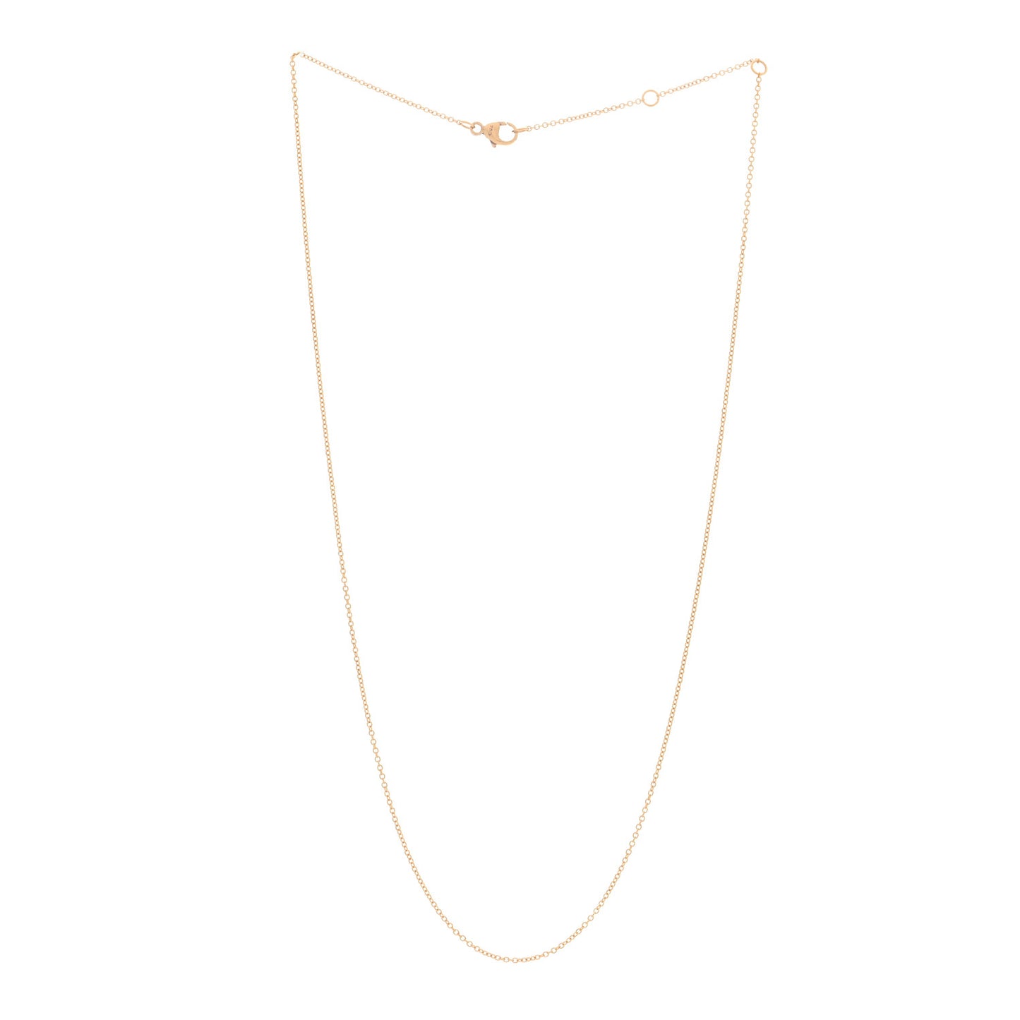 18K Yellow Gold 1mm Chain Necklace