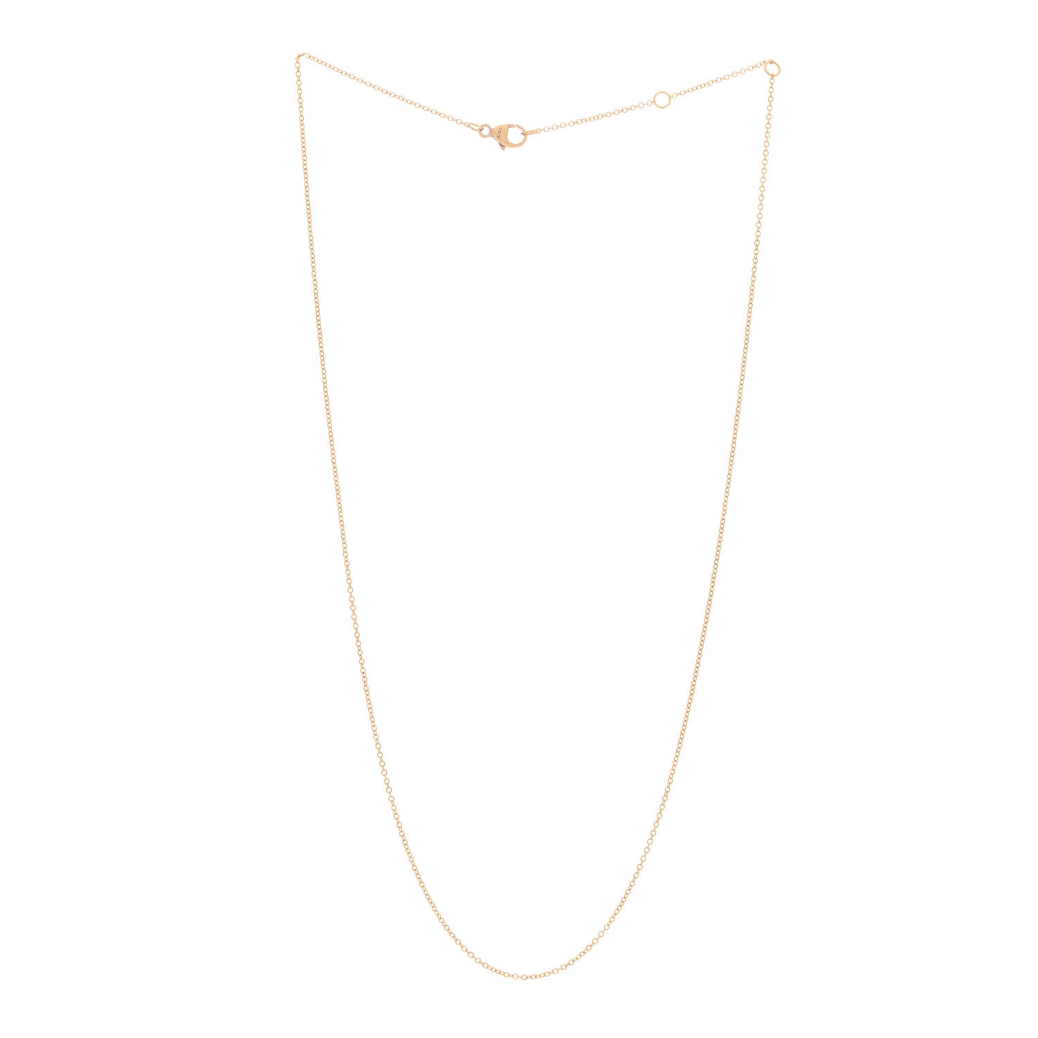 David Yurman 18K Yellow Gold 1mm Chain Necklace 3 of 4