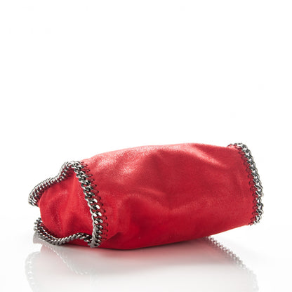 Stella McCartney Shaggy Deer Mini Falabella Fold Over Tote Cherry 4 of 6