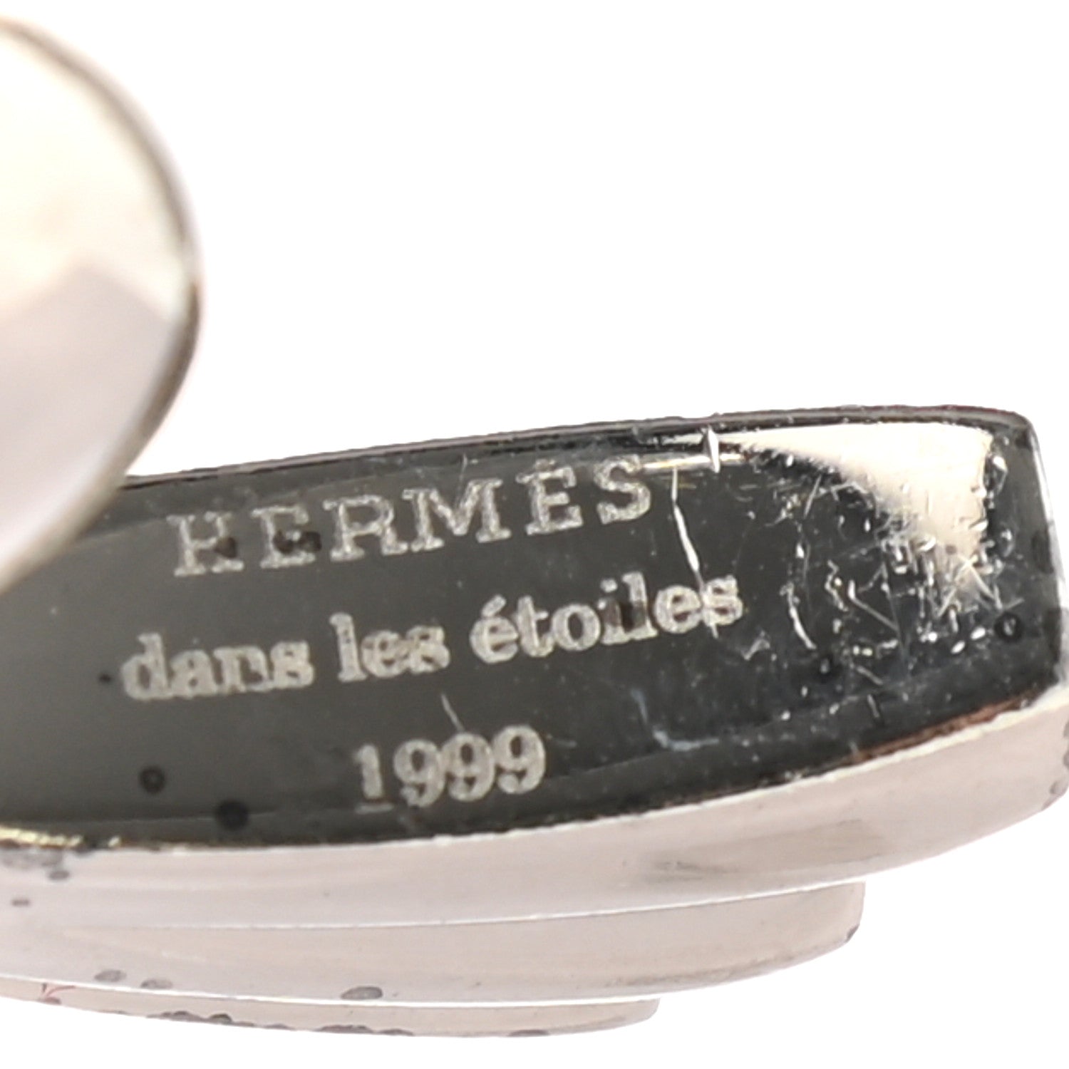 Hermes Palladium Shooting Star Cadena Lock 3 of 3