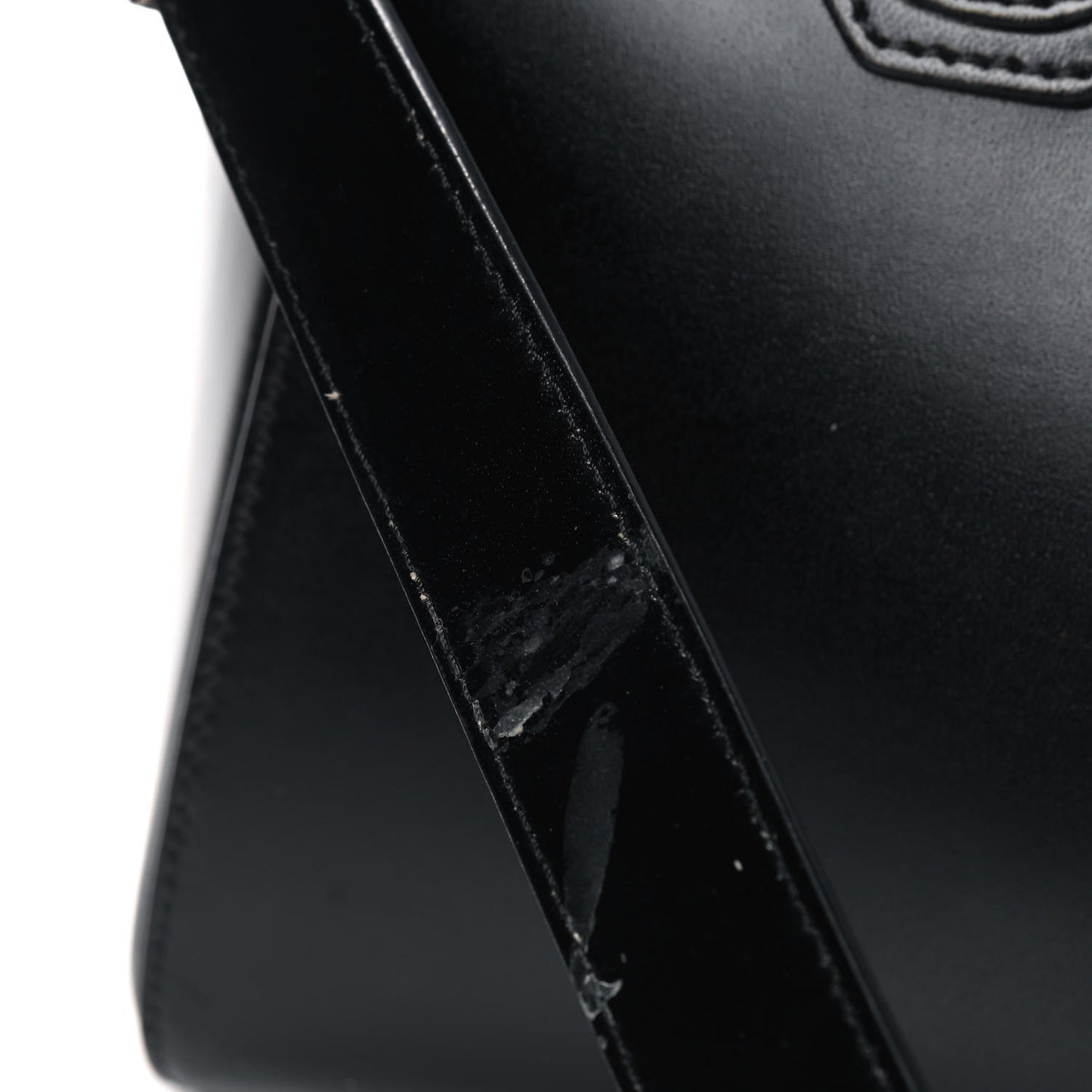 Shiny Lord Calfskin Small Antigona Black