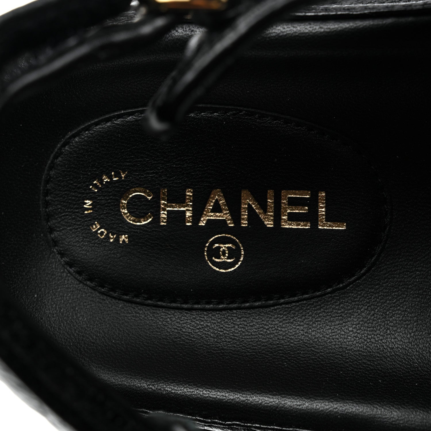 Chanel Grained Calfskin Velcro Dad Sandals 39.5 Black 6 of 8
