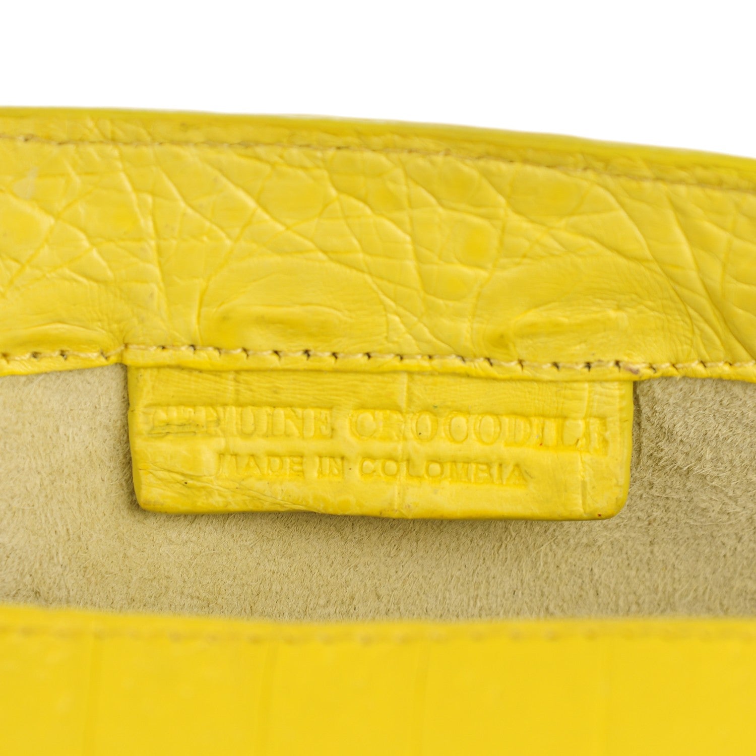 Nancy Gonzalez Crocodile Soft Flap Clutch Yellow 7 of 7