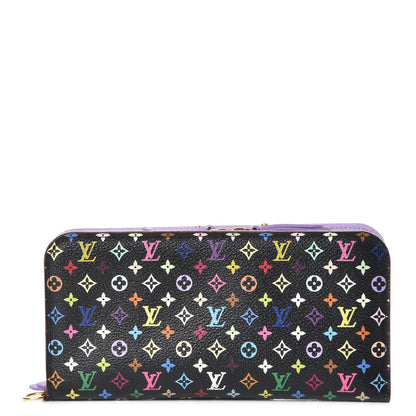 Louis Vuitton Monogram Multicolor Insolite Wallet Black Violet 1 of 10