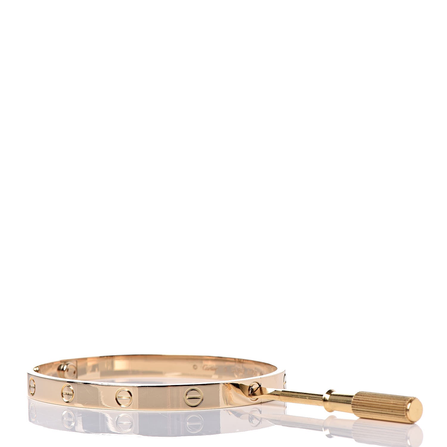 Cartier 18K Yellow Gold LOVE Bracelet 19 7 of 8