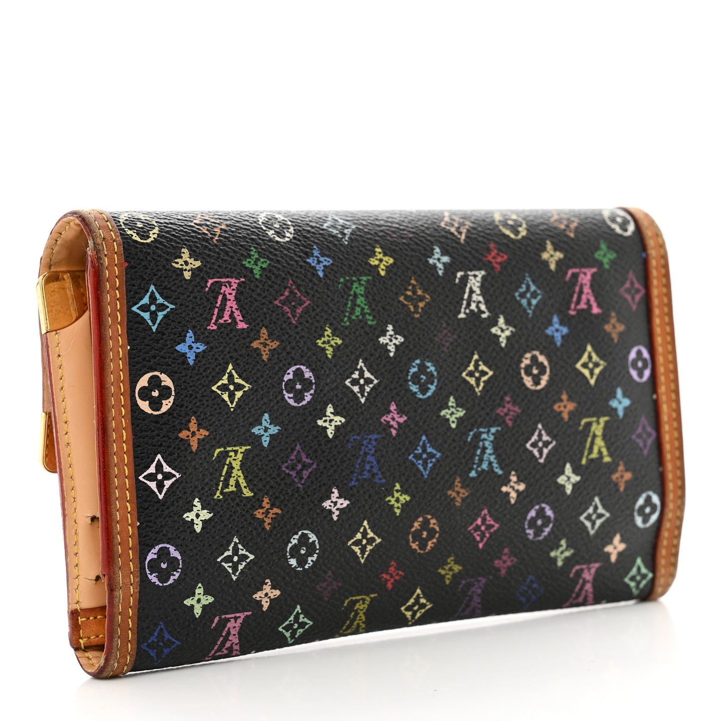 Monogram Multicolor Porte Tresor International Wallet Black