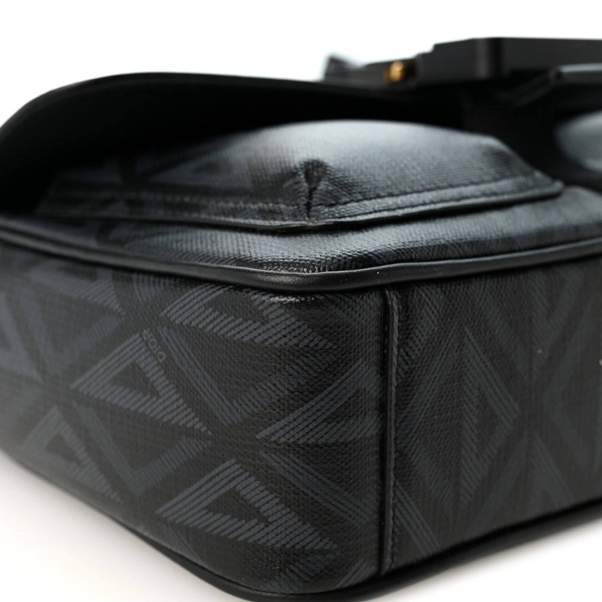 Coated Canvas CD Diamond Hit The Road Bag Black