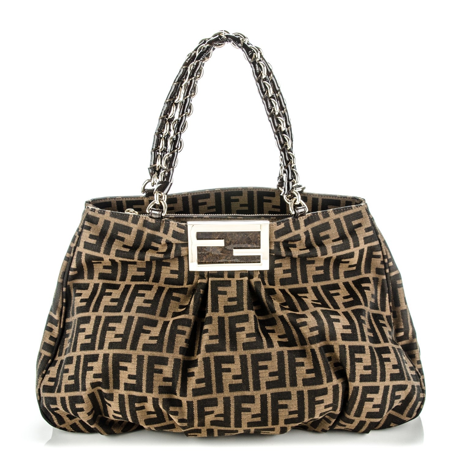 Fendi Zucca Mia Tote Tobacco 1 of 8