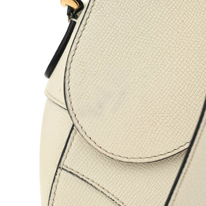 Christian Dior Grained Calfskin Saddle Bag With Strap Latte 11 of 15