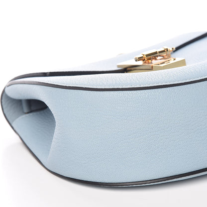 Chloe Grained Lambskin Drew Shoulder Bag Fresh Blue 8 of 9