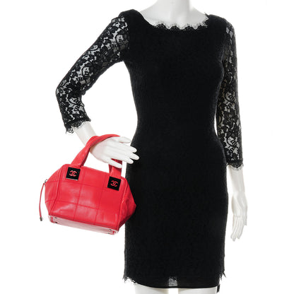 Chanel Caviar Square Stitched Tote Red 2 of 7