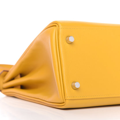 Hermes Evercolor Kelly Retourne 28 Jaune Ambre 6 of 13
