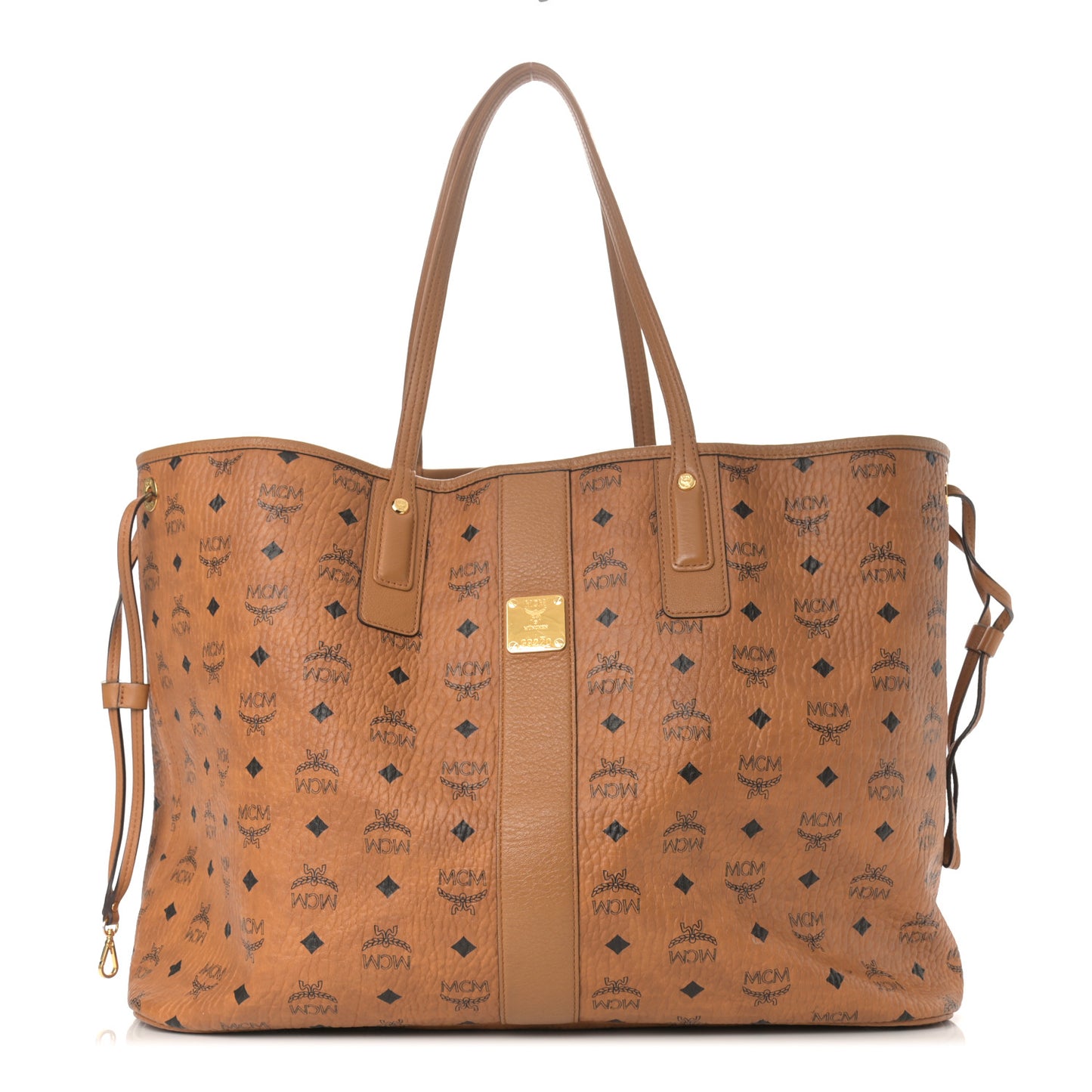 Visetos Large Liz Reversible Shopper Tote Cognac