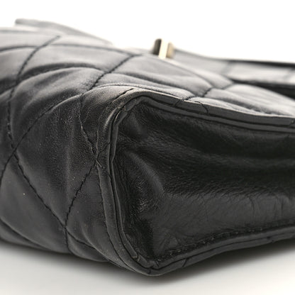 Chanel Lambskin Diamond Stitch Envelope Single Flap Black 9 of 12