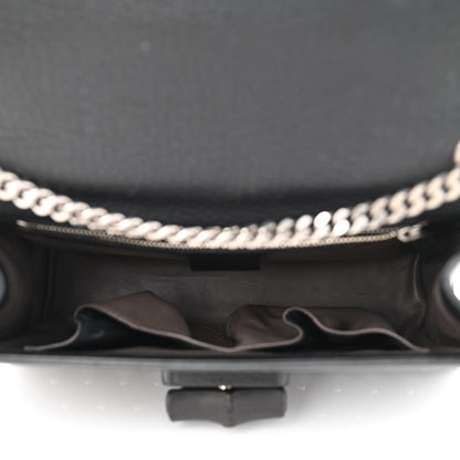 Gucci Calfskin Studded Medium Miss Bamboo Shoulder Bag Black 5 of 11