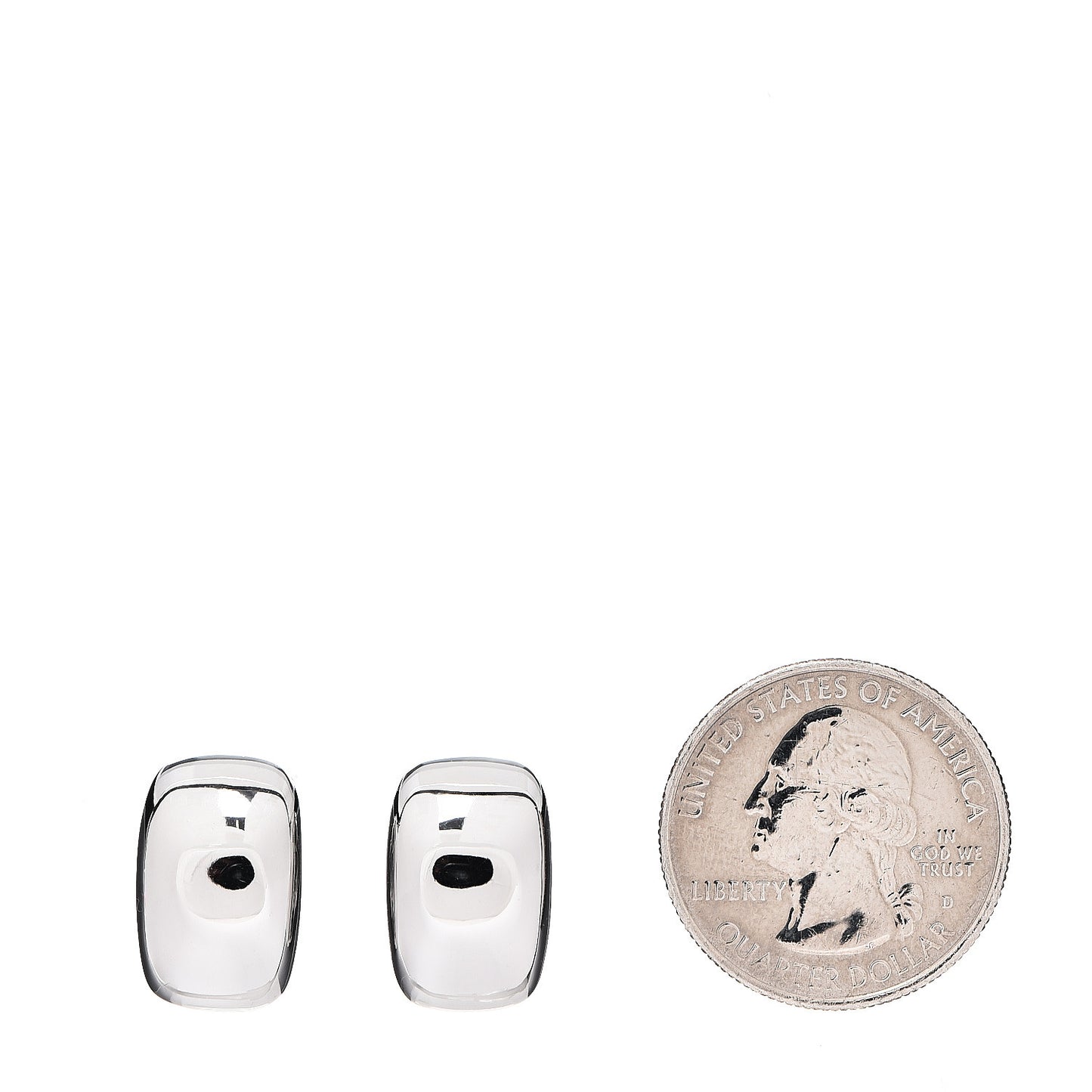 18K White Gold Nouvelle Vague Clip-On Earrings