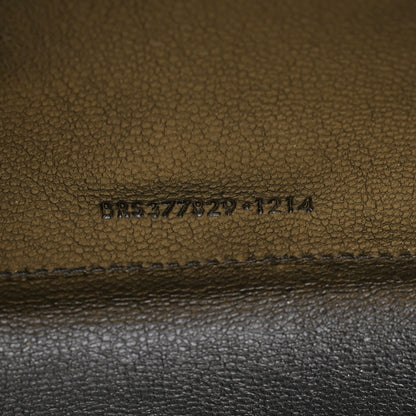 Saint Laurent Metallic Calfskin Monogram Chain Wallet Gold 6 of 10