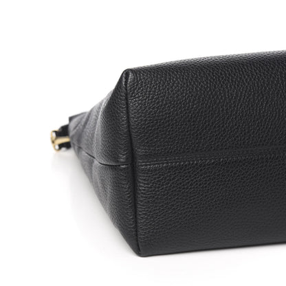Burberry Grainy Calfskin Medium Cale Hobo Black 7 of 9