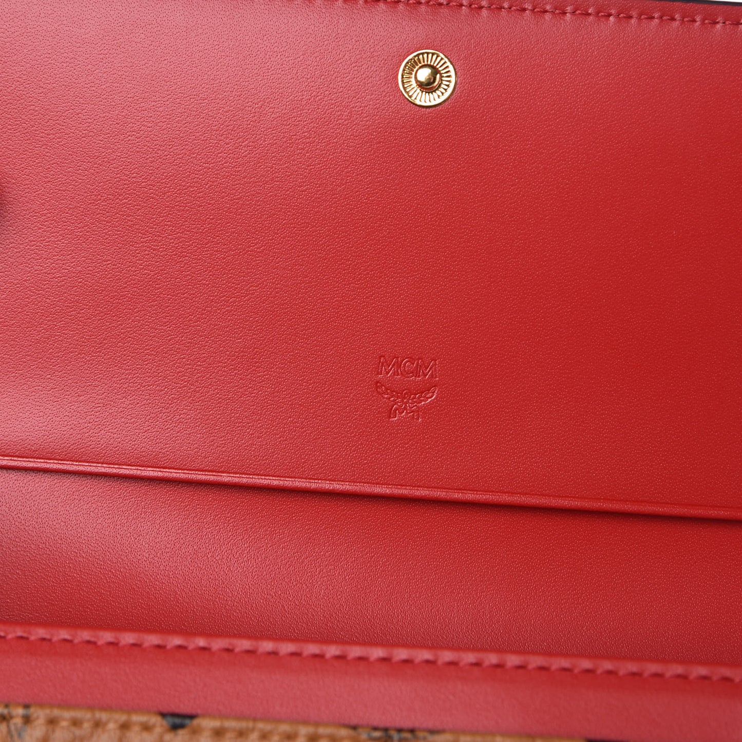 Visetos Continental Flap Wallet Cognac