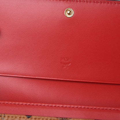 MCM Visetos Continental Flap Wallet Cognac 6 of 11