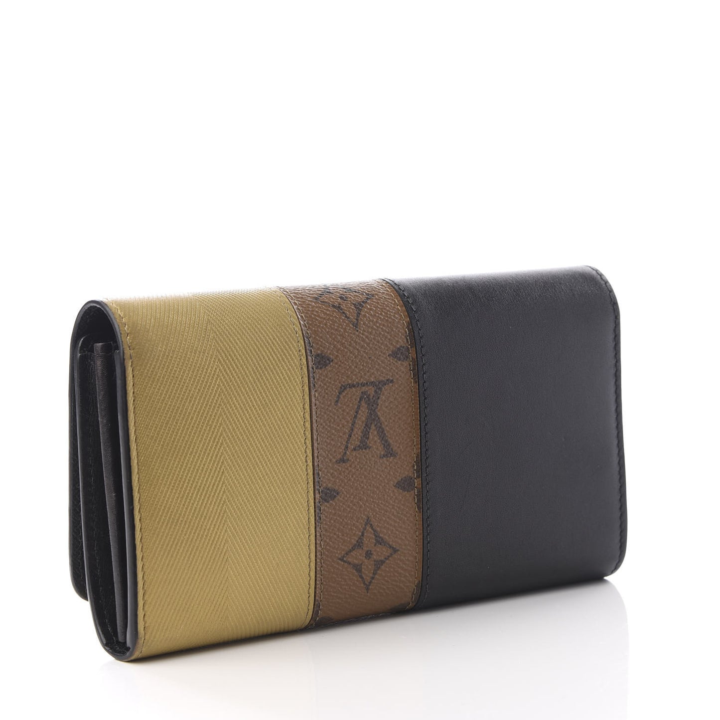 Reverse Monogram Studded Night Lights Twist Wallet