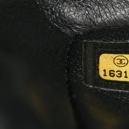 Chanel Lambskin Embroidered Camellia Follies Flap Black 7 of 13