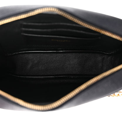 Saint Laurent Grain De Poudre Matelasse Monogram Mini Lou Camera Bag Black 5 of 11