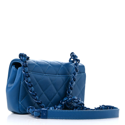 Chanel Caviar Quilted My Everything Small Flap Blue 3 of 9