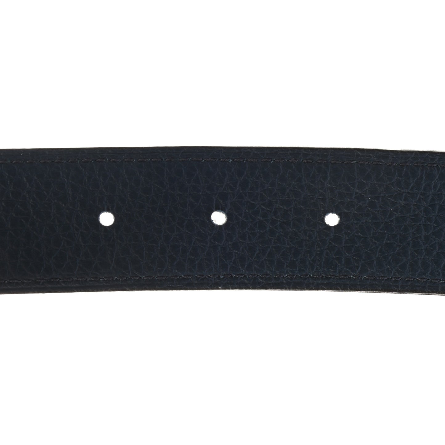 Box Togo 32mm Guilloche H Belt 85 Black Bleu de Prusse