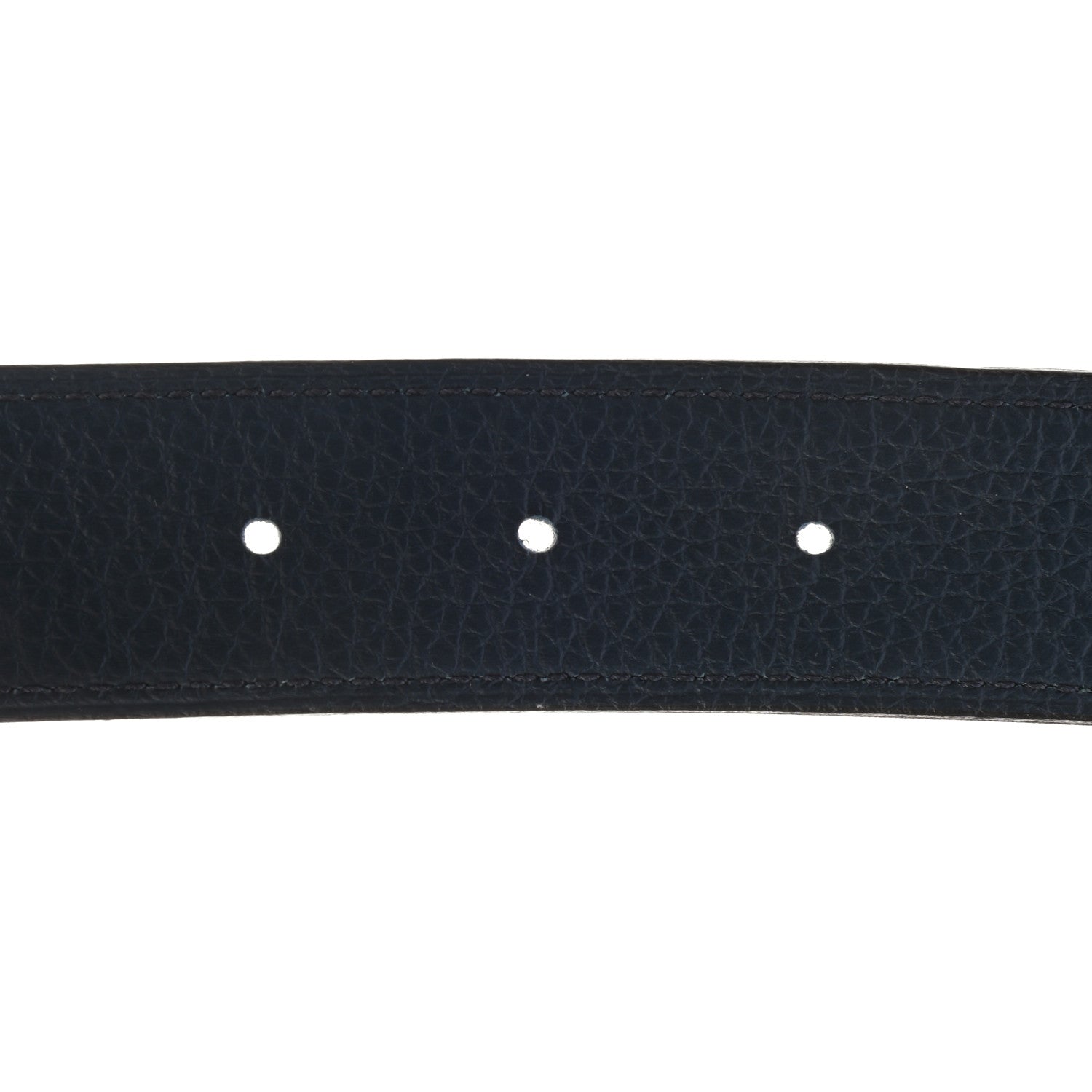 Hermes Box Togo 32mm Guilloche H Belt 85 Black Bleu de Prusse 5 of 5
