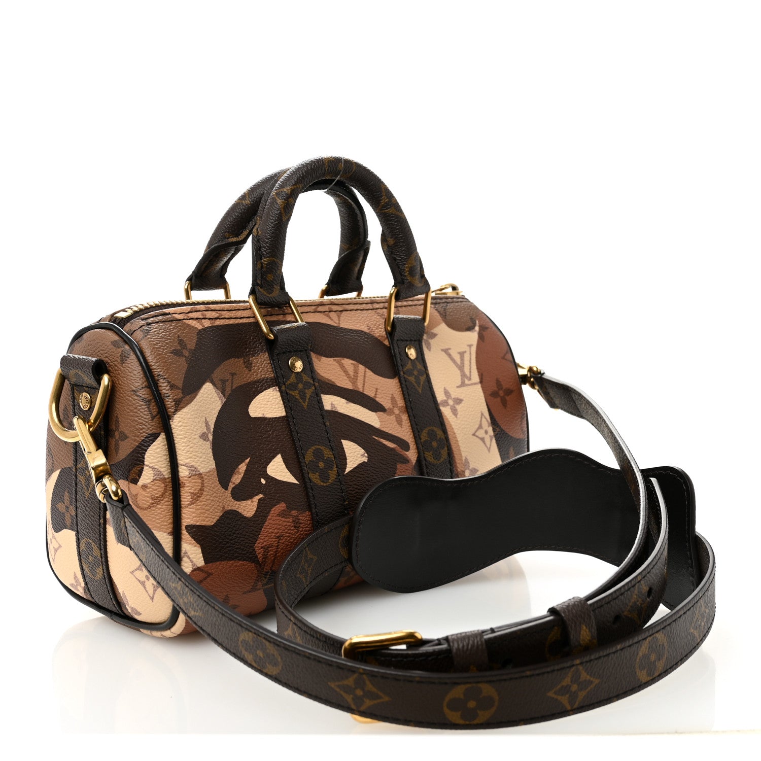 Louis Vuitton Monogram Portrait Keepall Bandouliere 25 Brown 3 of 9