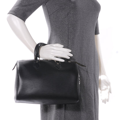Louis Vuitton Epi Speedy 25 Black 2 of 7