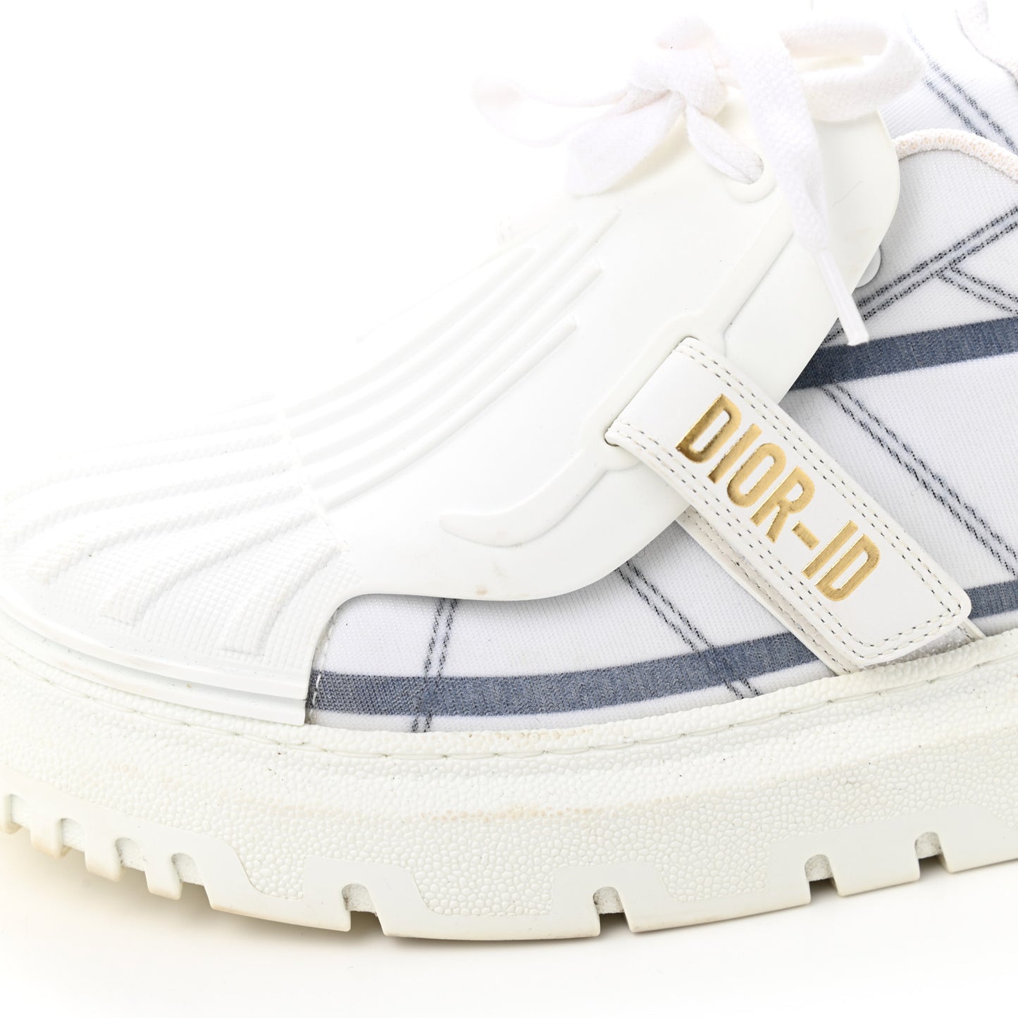 Nylon Mesh Dior-ID Platform Sneakers 39.5 Bleu France