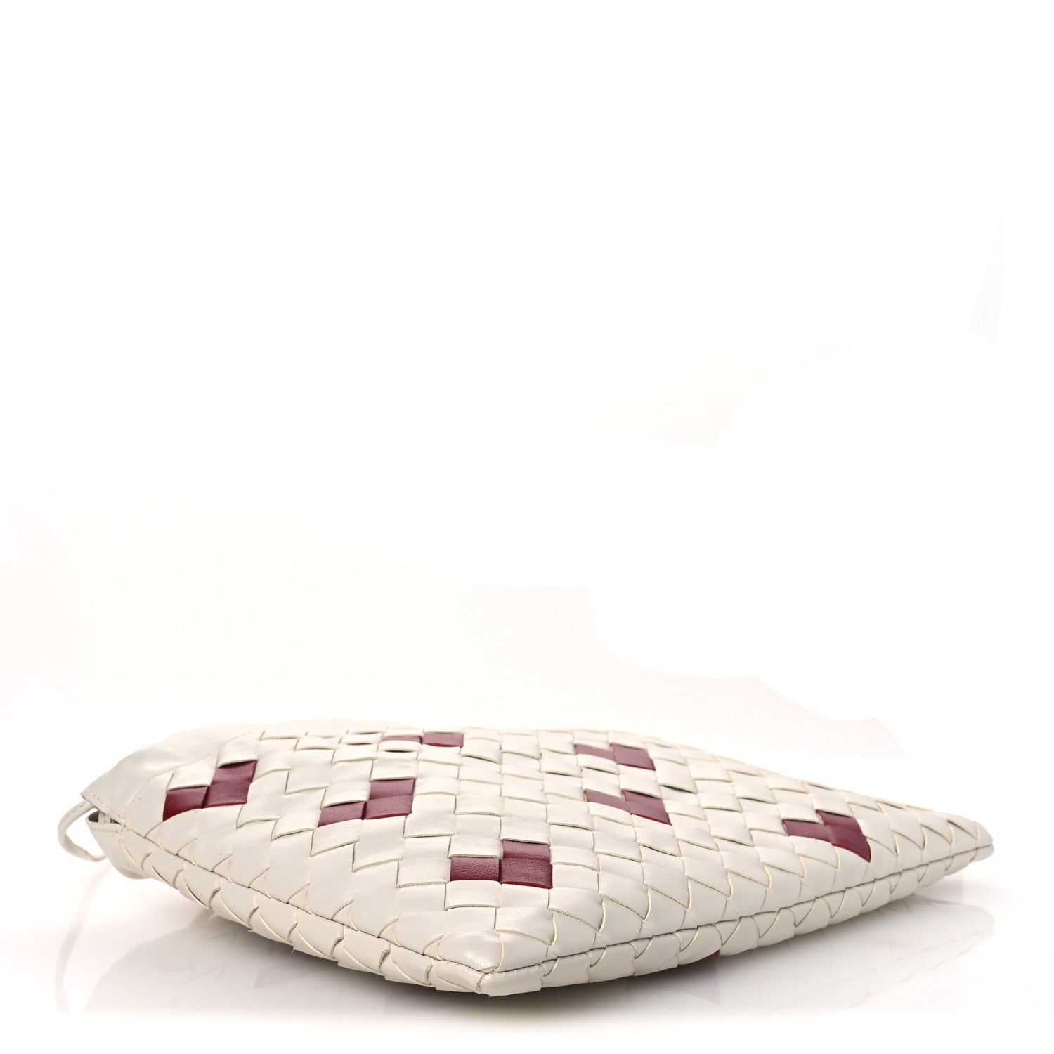 Bottega Veneta Nappa Intrecciato Heart Medium Dustbag White Dark Red 4 of 11