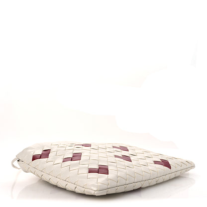 Bottega Veneta Nappa Intrecciato Heart Medium Dustbag White Dark Red 4 of 11