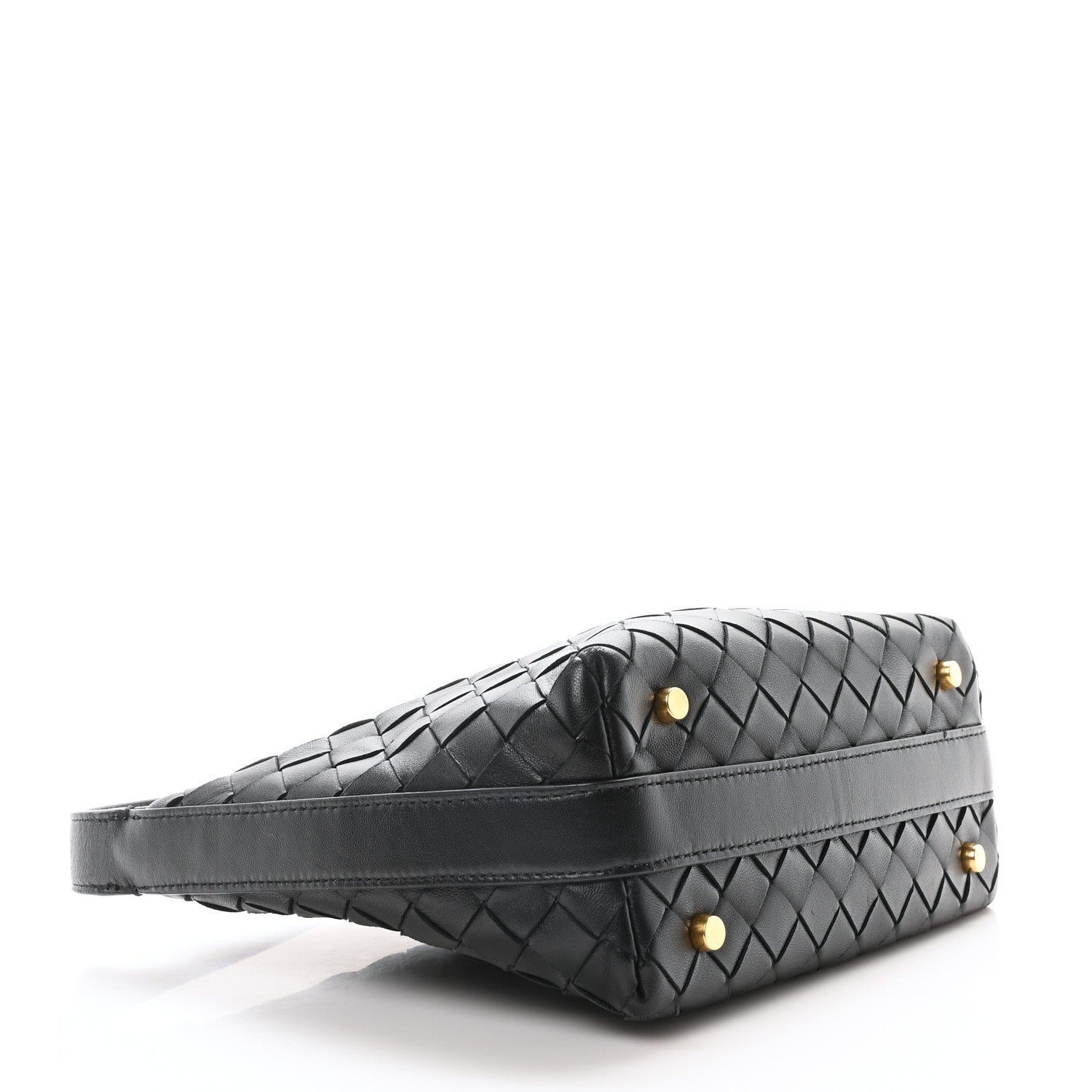 Bottega Veneta Calfskin Nappa Intrecciato Mini Wallace Black 4 of 9