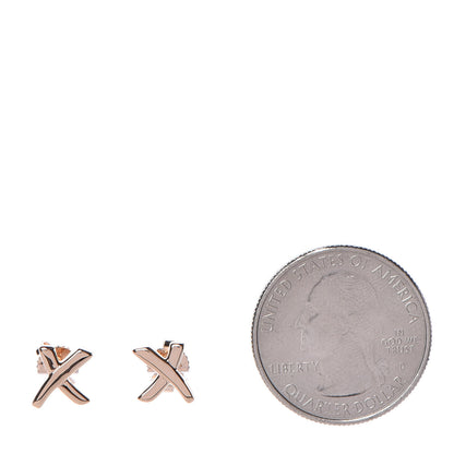 Tiffany 18K Rose Gold Small Paloma's Graffiti X Earrings 2 of 5
