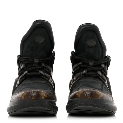 Louis Vuitton Calfskin Patent Monogram LV Archlight Sneakers 41 Black 2 of 9
