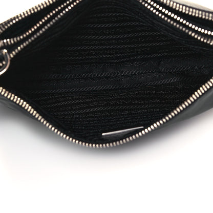 Prada Re-Nylon Saffiano Re-Edition 2000 Double Zip Crossbody Bag Black 6 of 12