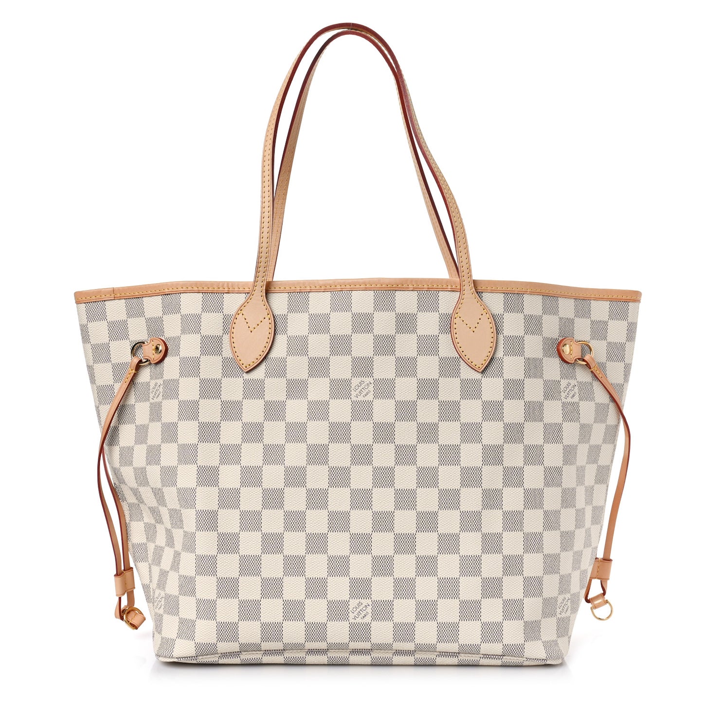 Damier Azur Neo Neverfull MM Rose Ballerine